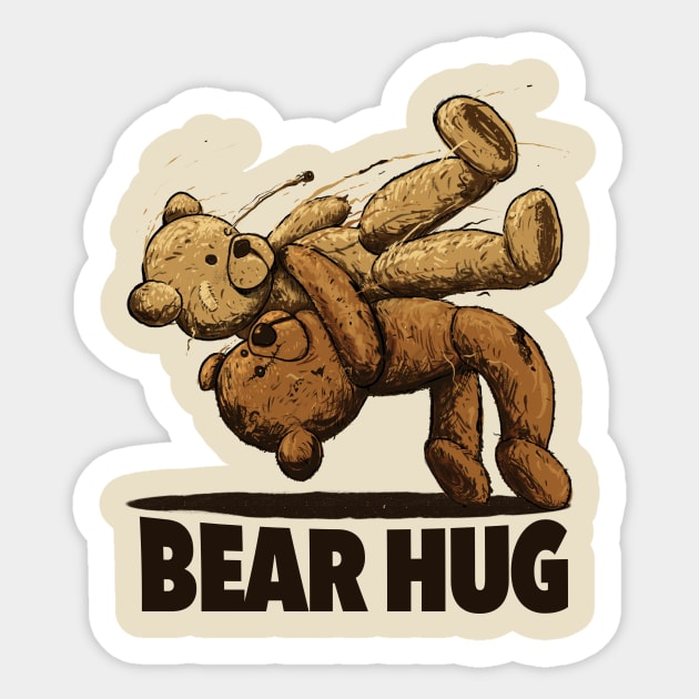 Bear Hug Sticker by nicebleed